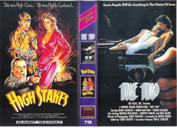TAKE TWO/HIGH STAKES (Vhs-Omslag)